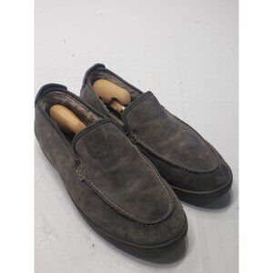 Flag LTD Men’s Suede Boardwalk Shearling Loafer Hard Sole Slipper Size 11M
